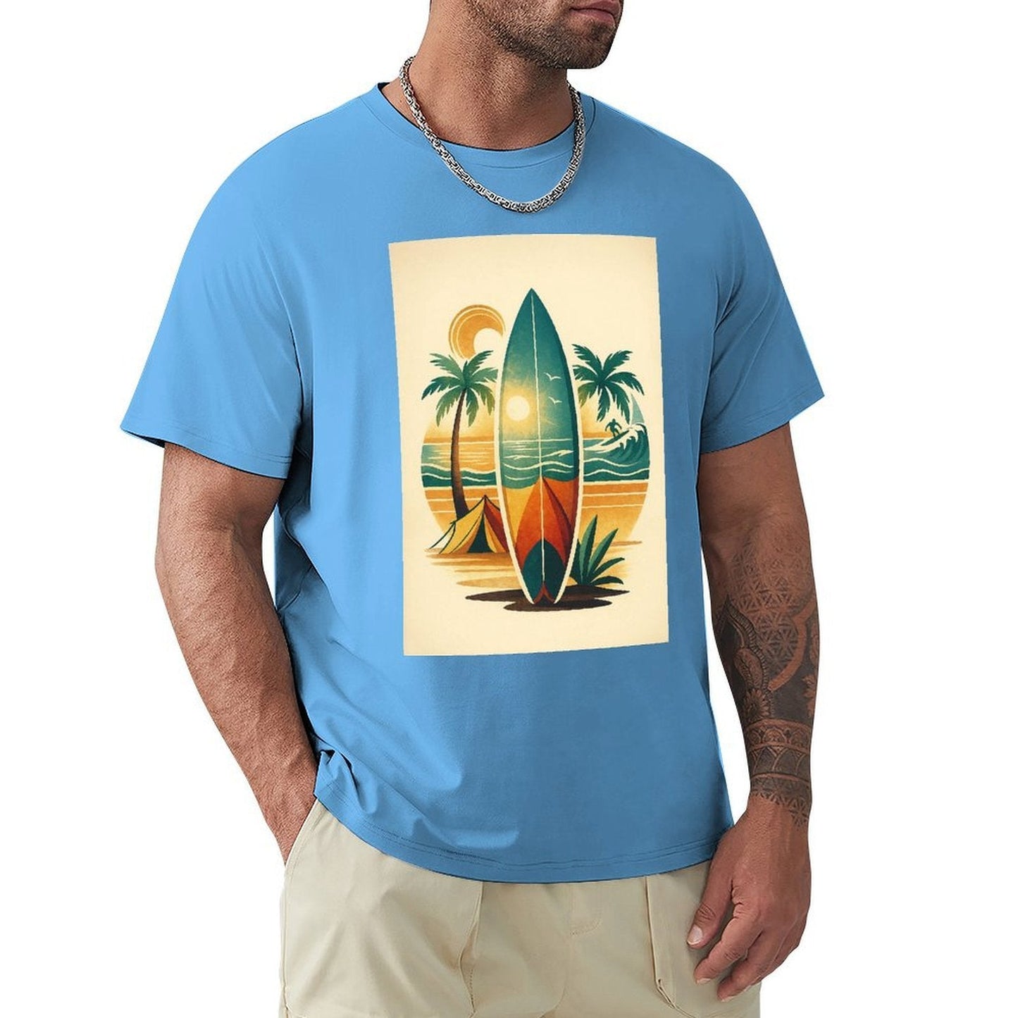 ,Men's Cotton Short - sleeved T-shirt, Breathable Loose - fitting Casual Summer Top, Suitable for Outdoor Activities and Daily Comfortable Wear,Men's T-shirt100%cottonzxv2owgy2orx - TrendyLookz