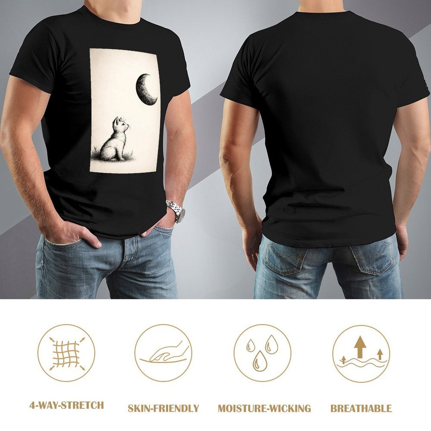 Men's Cotton Short - sleeved T-shirt, Breathable Loose - fitting Casual Summer Top, Suitable for Outdoor Activities and Daily Comfortable Wear,Men's T-shirt100%cottonzxv2oqpouofe - TrendyLookz
