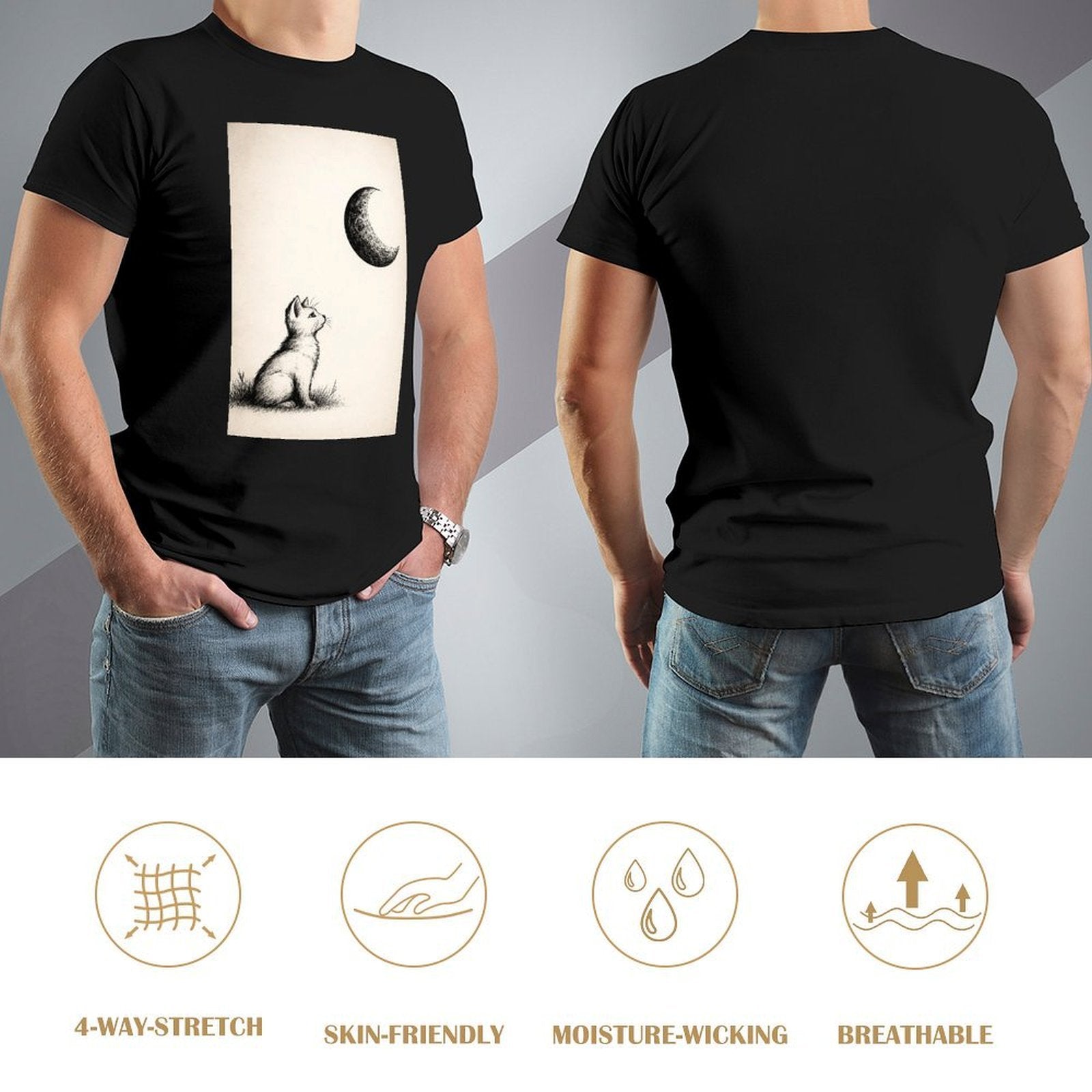 Men's Cotton Short - sleeved T-shirt, Breathable Loose - fitting Casual Summer Top, Suitable for Outdoor Activities and Daily Comfortable Wear,Men's T-shirt100%cottonzxv2oqpouofe - TrendyLookz
