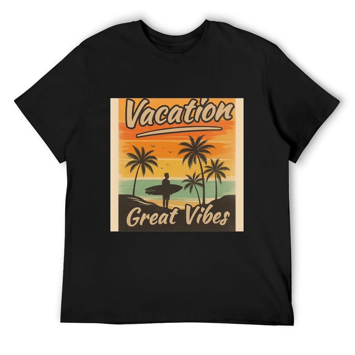 Men's Cotton Short - sleeved T-shirt, Breathable Loose - fitting Casual Summer Top, Suitable for Outdoor Activities and Daily Comfortable Wear,Men's T-shirt100%cottonzxv2ow1q046p - TrendyLookz