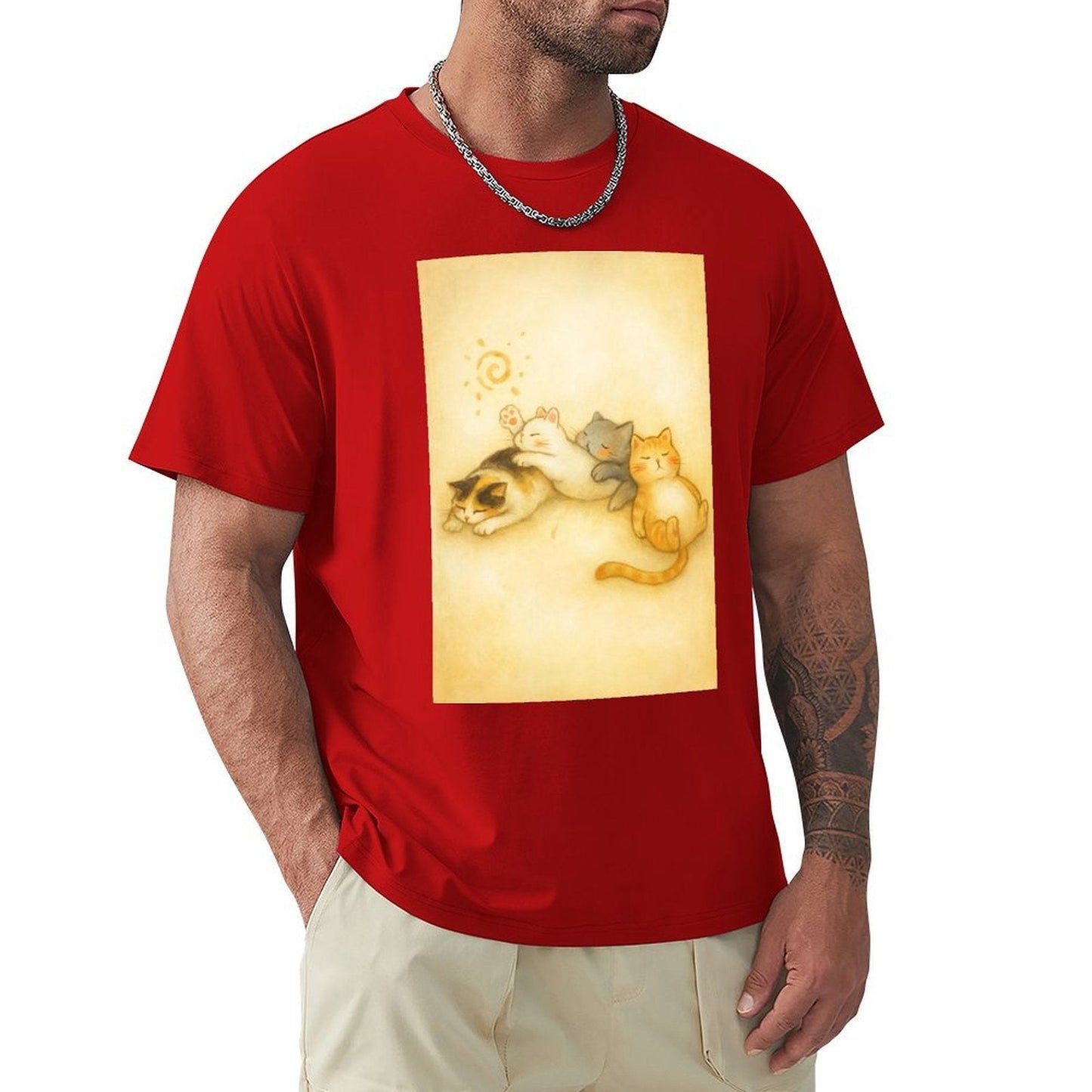 Men's Cotton Short - sleeved T-shirt, Breathable Loose - fitting Casual Summer Top, Suitable for Outdoor Activities and Daily Comfortable Wear,Men's T-shirt100%cottonzxvsy3okn5sq - TrendyLookz