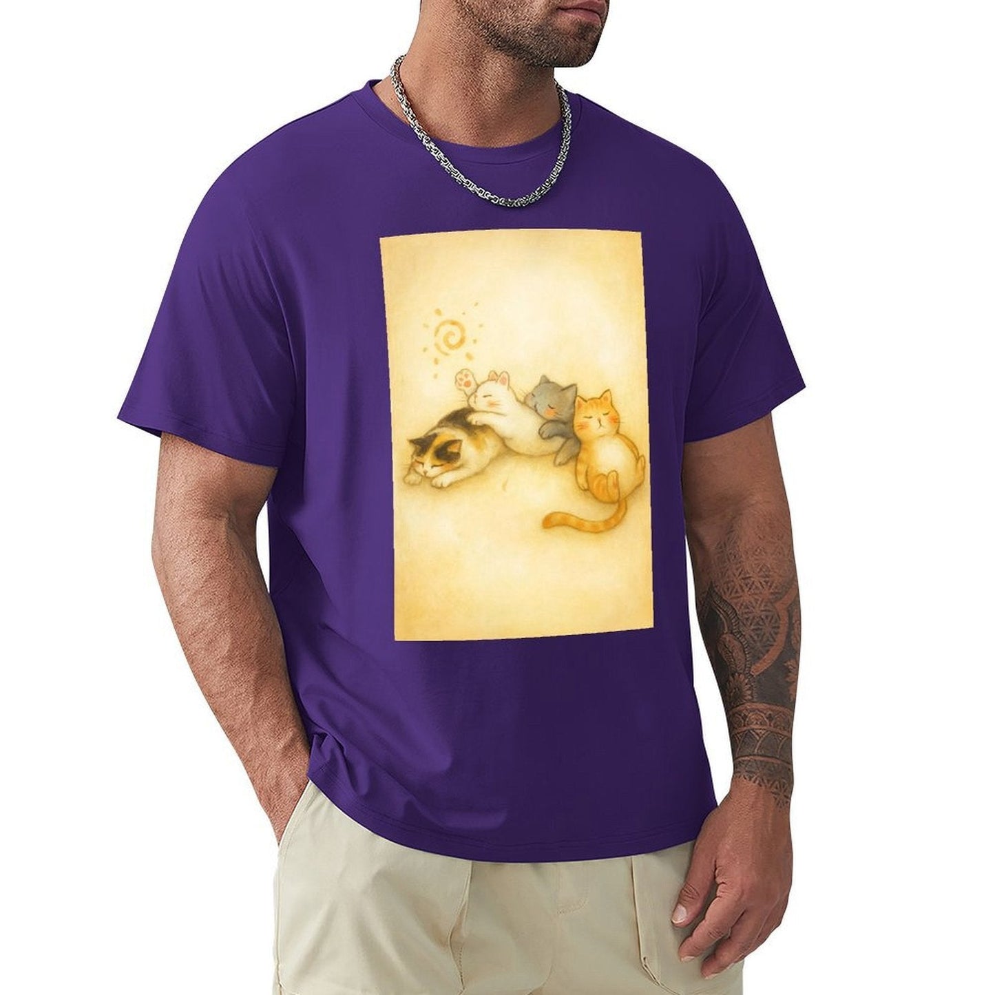 Men's Cotton Short - sleeved T-shirt, Breathable Loose - fitting Casual Summer Top, Suitable for Outdoor Activities and Daily Comfortable Wear,Men's T-shirt100%cottonzxvsy3okn5sq - TrendyLookz