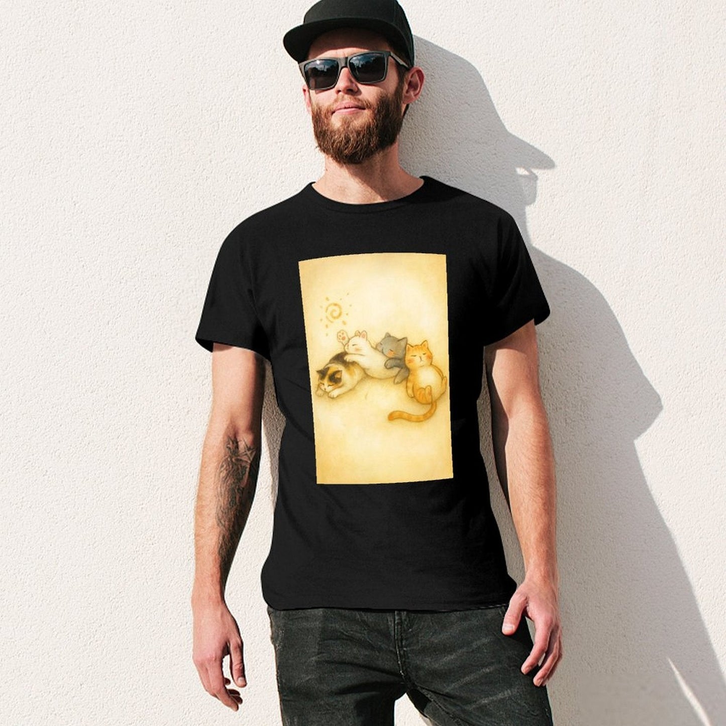 Men's Cotton Short - sleeved T-shirt, Breathable Loose - fitting Casual Summer Top, Suitable for Outdoor Activities and Daily Comfortable Wear,Men's T-shirt100%cottonzxvsy3okn5sq - TrendyLookz