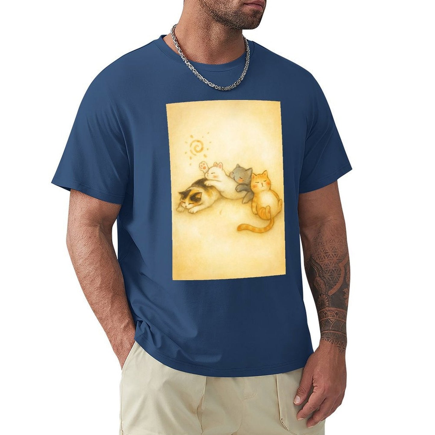 Men's Cotton Short - sleeved T-shirt, Breathable Loose - fitting Casual Summer Top, Suitable for Outdoor Activities and Daily Comfortable Wear,Men's T-shirt100%cottonzxvsy3okn5sq - TrendyLookz