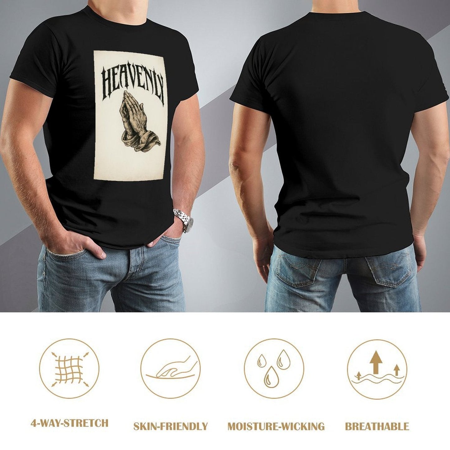 Men's Cotton Short - sleeved T-shirt, Breathable Loose - fitting Casual Summer Top, Suitable for Outdoor Activities and Daily Comfortable Wear,Men's T-shirt100%cottonzxvsy3zdy5yc - TrendyLookz