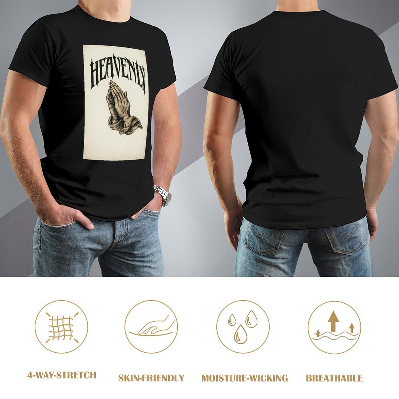 Men's Cotton Short - sleeved T-shirt, Breathable Loose - fitting Casual Summer Top, Suitable for Outdoor Activities and Daily Comfortable Wear,Men's T-shirt100%cottonzxvsy3zdy5yc - TrendyLookz