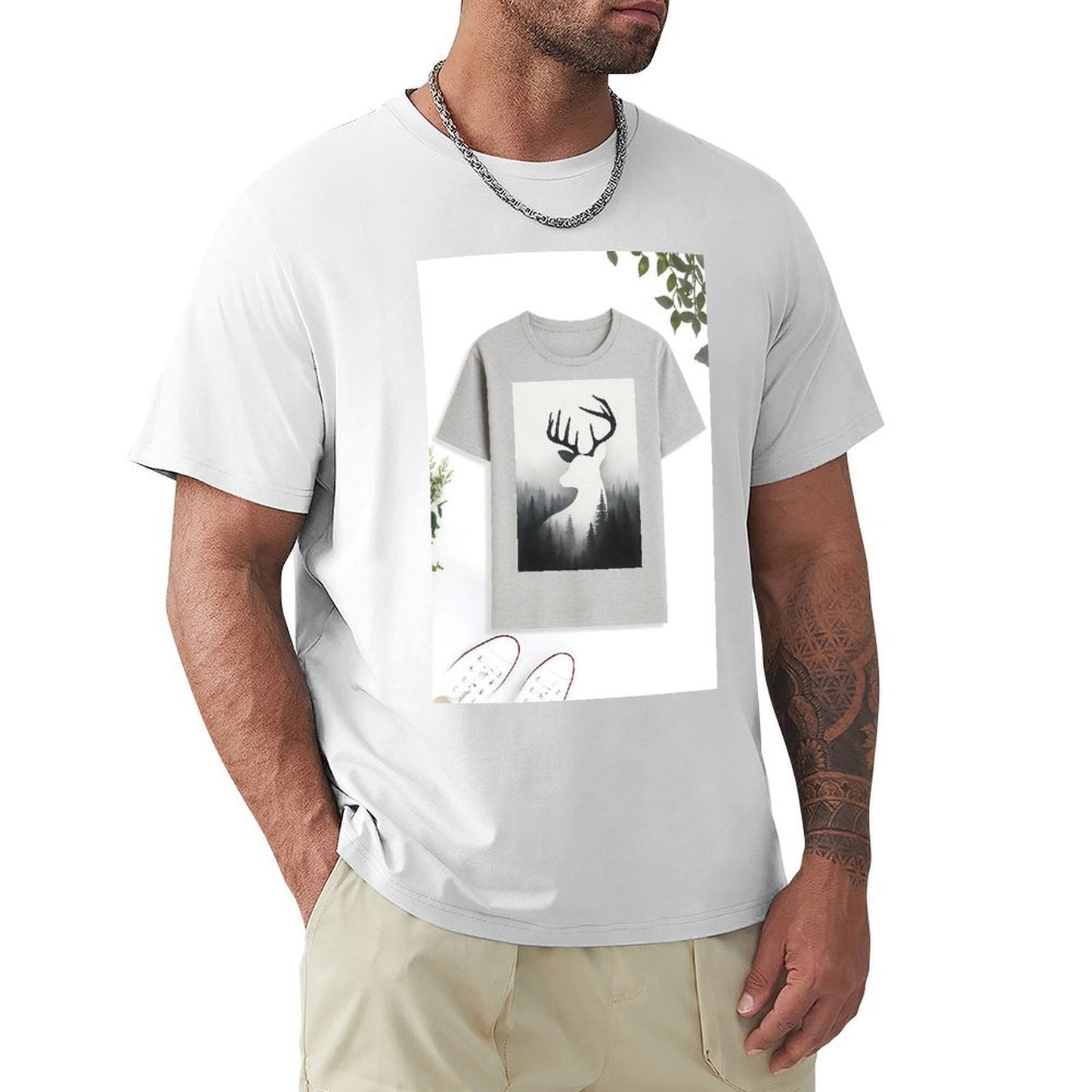 Men's Cotton Short - sleeved T-shirt, Breathable Loose - fitting Casual Summer Top, Suitable for Outdoor Activities and Daily Comfortable Wear,Men's T-shirt100%cottonzxvsgx28n2h0 - TrendyLookz