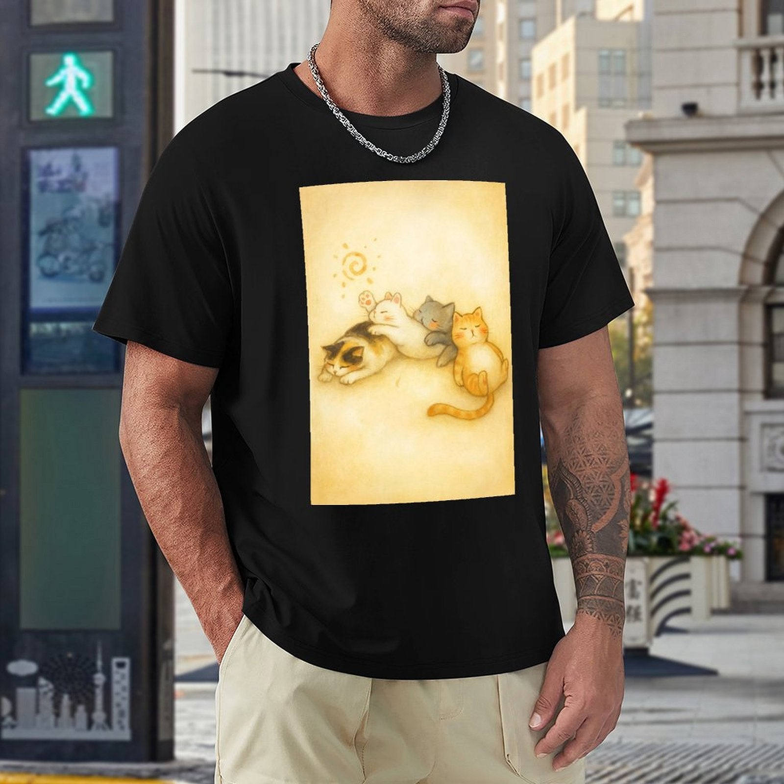 Men's Cotton Short - sleeved T-shirt, Breathable Loose - fitting Casual Summer Top, Suitable for Outdoor Activities and Daily Comfortable Wear,Men's T-shirt100%cottonzxvsy3okn5sq - TrendyLookz
