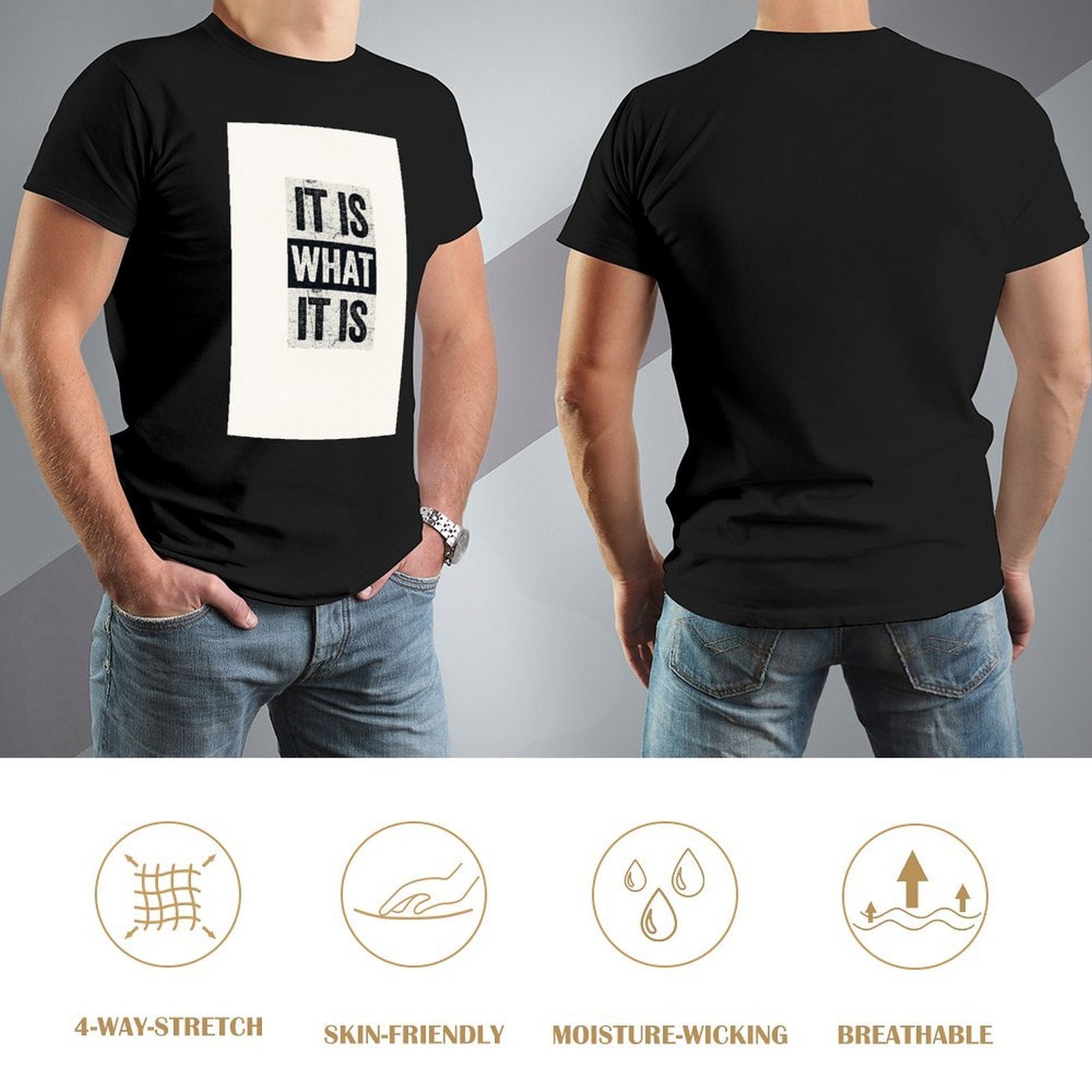 Men's Cotton Short - sleeved T-shirt, Breathable Loose - fitting Casual Summer Top, Suitable for Outdoor Activities and Daily Comfortable Wear,Men's T-shirt100%cottonzxvsgxwl4qct - TrendyLookz