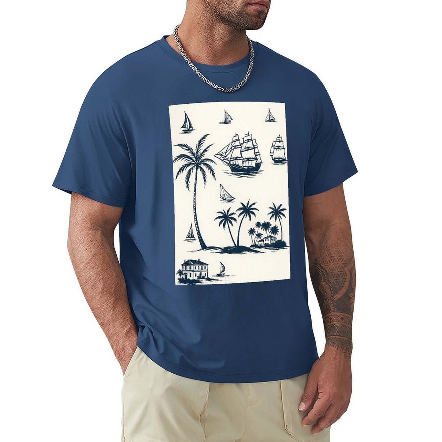 Men's Cotton Short - sleeved T-shirt, Breathable Loose - fitting Casual Summer Top, Suitable for Outdoor Activities and Daily Comfortable Wear,Men's T-shirt100%cottonzxvsyknlrcgr - TrendyLookz