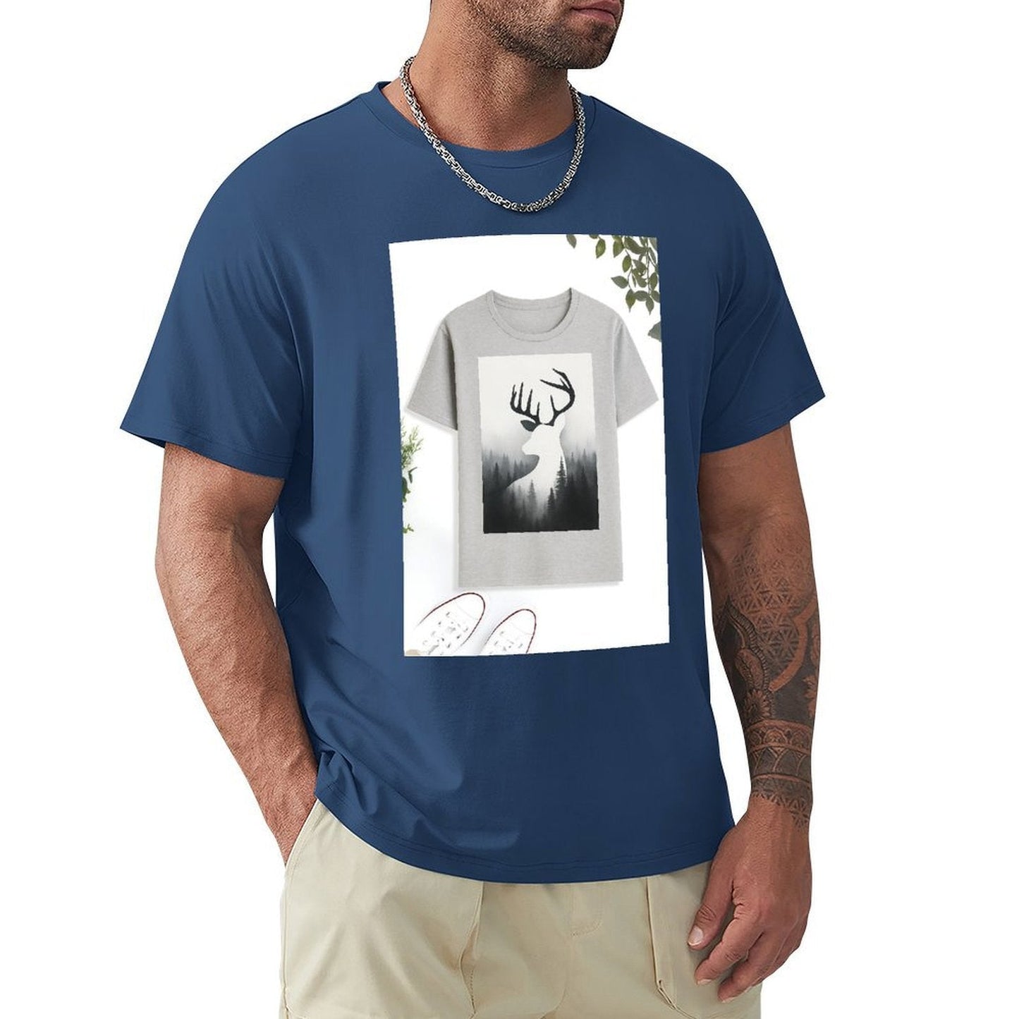 Men's Cotton Short - sleeved T-shirt, Breathable Loose - fitting Casual Summer Top, Suitable for Outdoor Activities and Daily Comfortable Wear,Men's T-shirt100%cottonzxvsgx28n2h0 - TrendyLookz