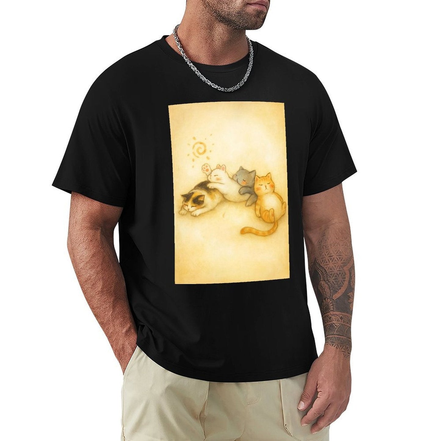 Men's Cotton Short - sleeved T-shirt, Breathable Loose - fitting Casual Summer Top, Suitable for Outdoor Activities and Daily Comfortable Wear,Men's T-shirt100%cottonzxvsy3okn5sq - TrendyLookz