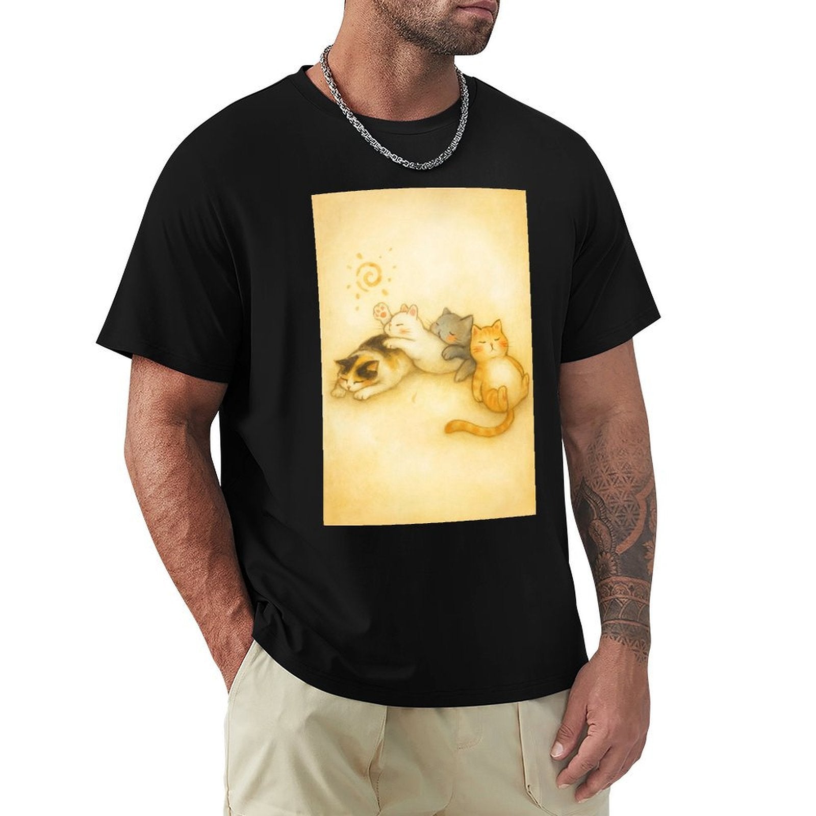 Men's Cotton Short - sleeved T-shirt, Breathable Loose - fitting Casual Summer Top, Suitable for Outdoor Activities and Daily Comfortable Wear,Men's T-shirt100%cottonzxvsy3okn5sq - TrendyLookz