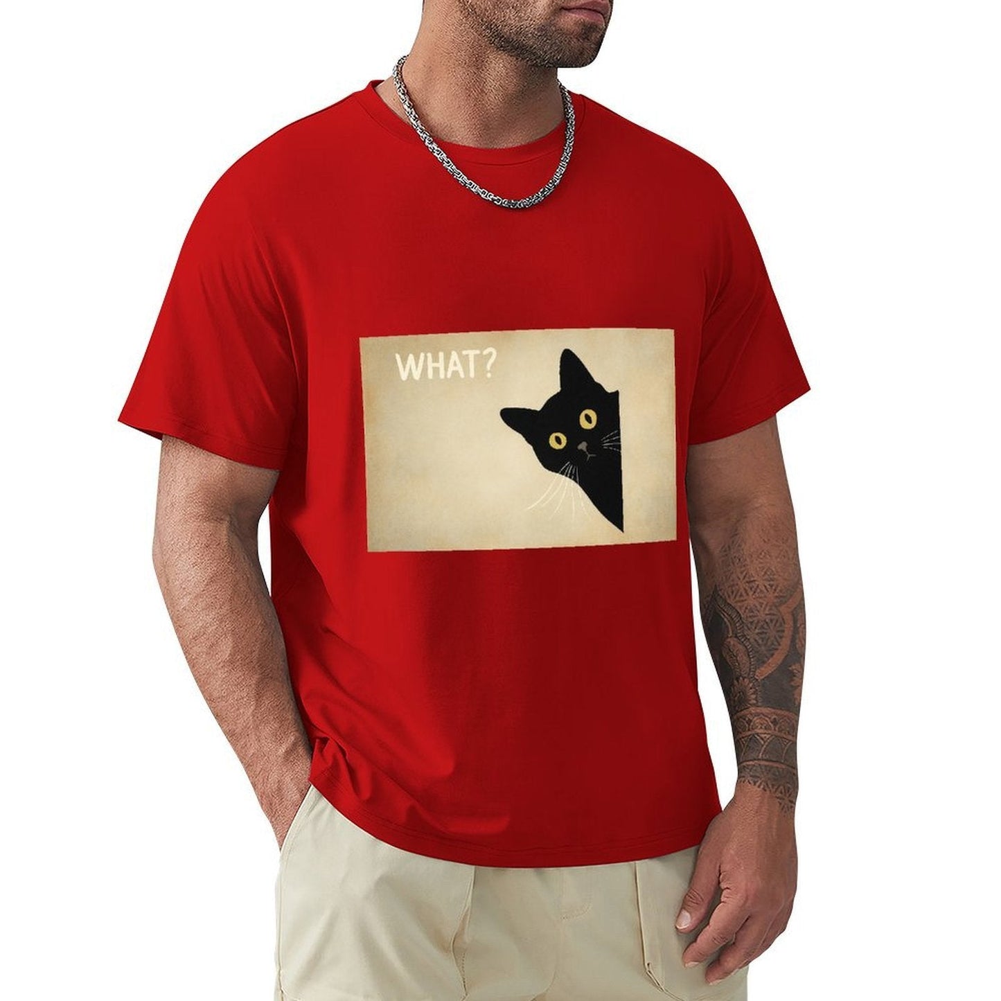 Men's Cotton Short - sleeved T-shirt, Breathable Loose - fitting Casual Summer Top, Suitable for Outdoor Activities and Daily Comfortable Wear,Men's T-shirt100%cottonzxvsgxy55c26 - TrendyLookz