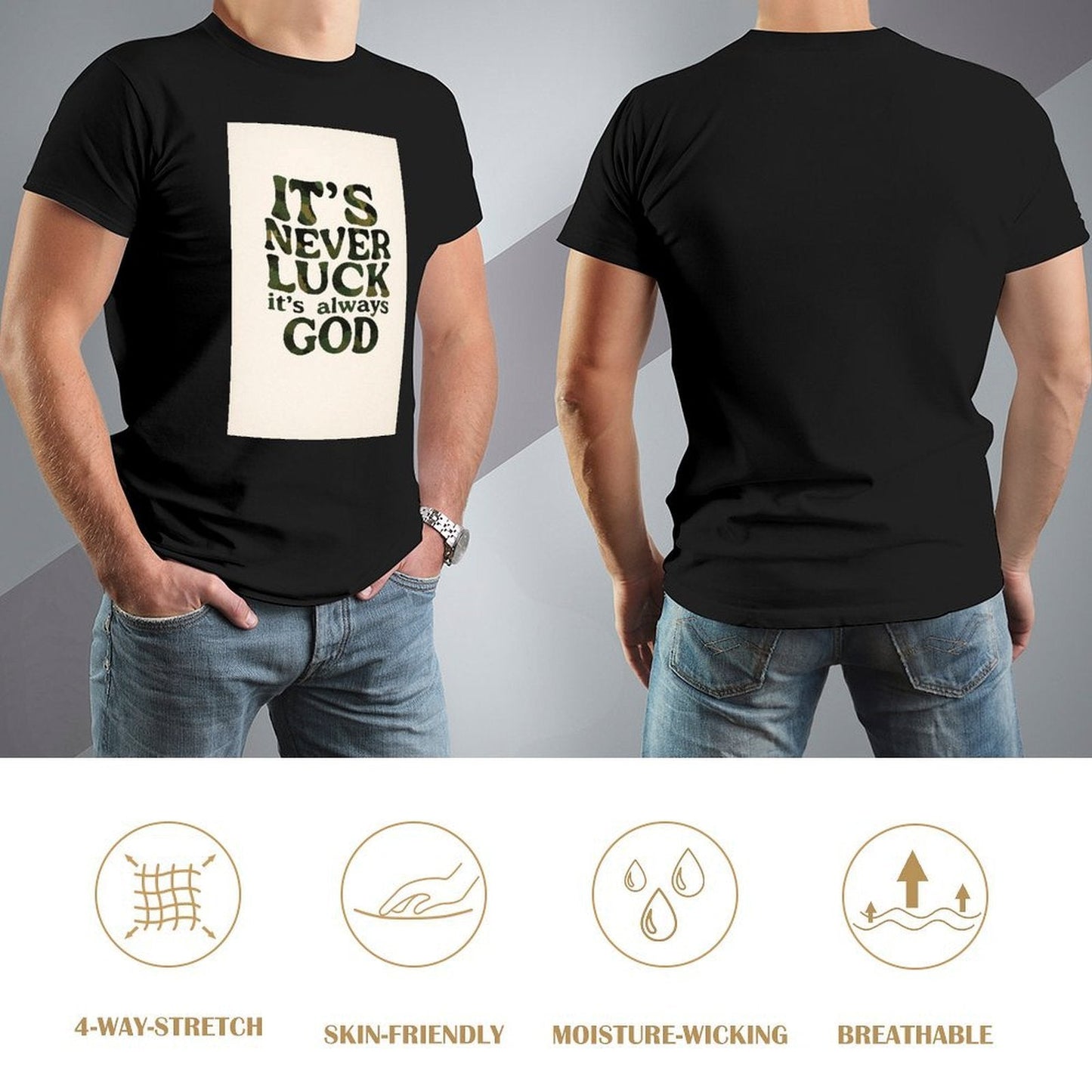 Men's Cotton Short - sleeved T-shirt, Breathable Loose - fitting Casual Summer Top, Suitable for Outdoor Activities and Daily Comfortable Wear,Men's T-shirt100%cottonzxvsgzbp46qr - TrendyLookz