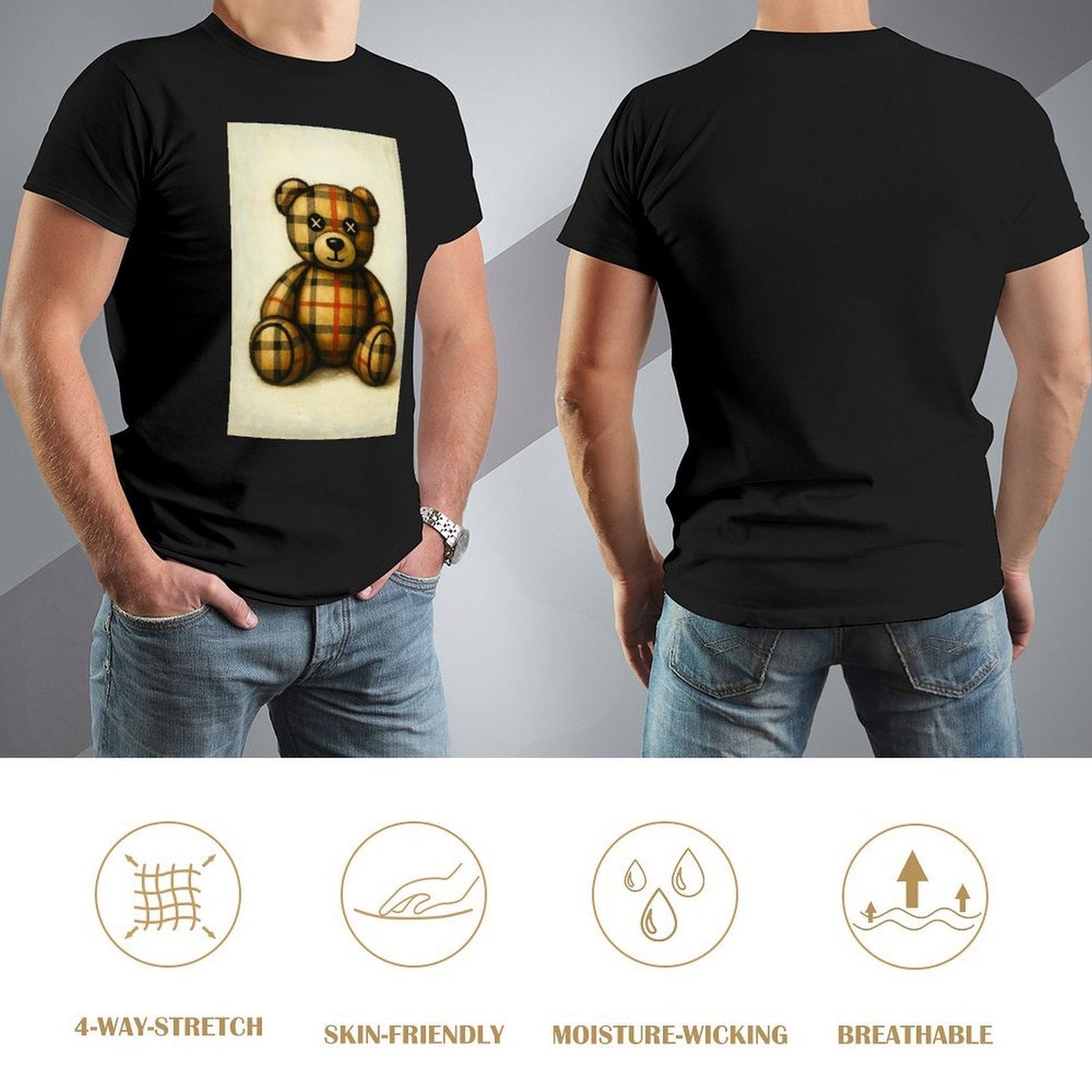 Men's Cotton Short - sleeved T-shirt, Breathable Loose - fitting Casual Summer Top, Suitable for Outdoor Activities and Daily Comfortable Wear,Men's T-shirt100%cottonzxvsgxuyzu0t - TrendyLookz