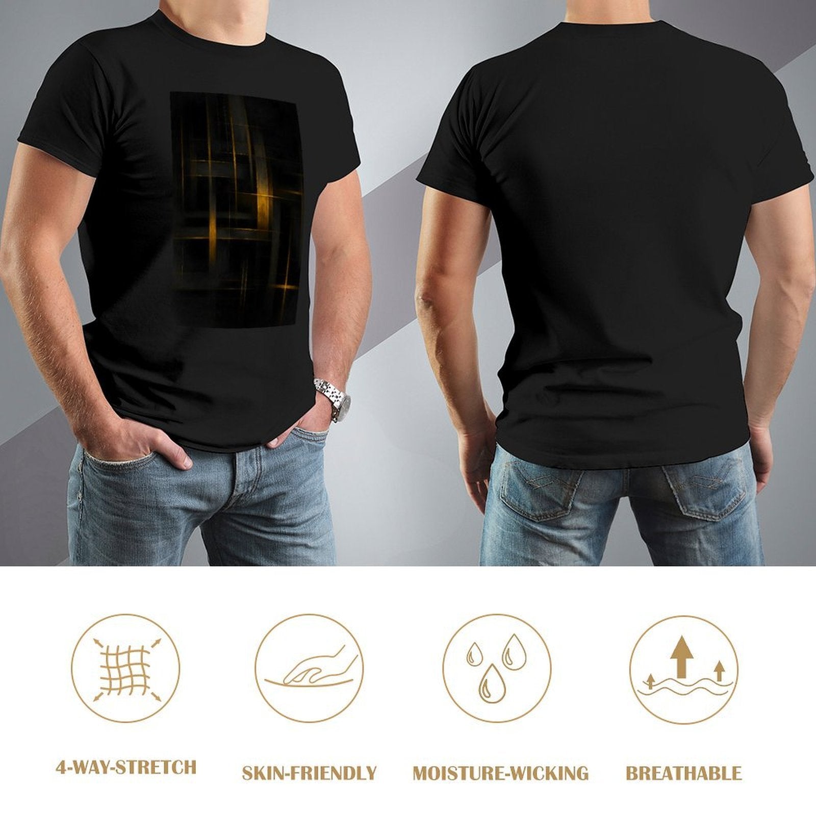 Men's Cotton Short - sleeved T-shirt, Breathable Loose - fitting Casual Summer Top, Suitable for Outdoor Activities and Daily Comfortable Wear,Men's T-shirt100%cottonzxvsgzyhme1r - TrendyLookz