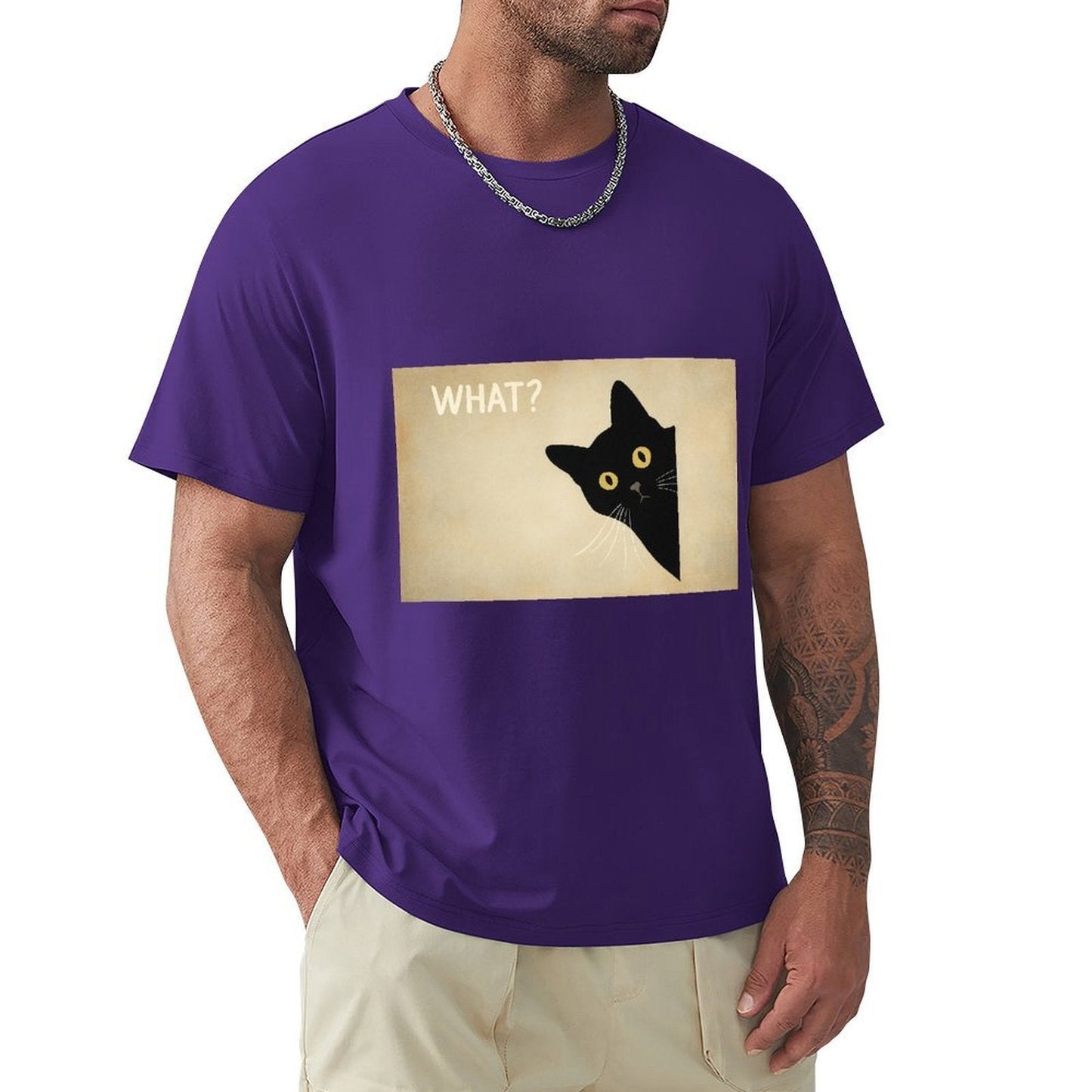 Men's Cotton Short - sleeved T-shirt, Breathable Loose - fitting Casual Summer Top, Suitable for Outdoor Activities and Daily Comfortable Wear,Men's T-shirt100%cottonzxvsgxy55c26 - TrendyLookz
