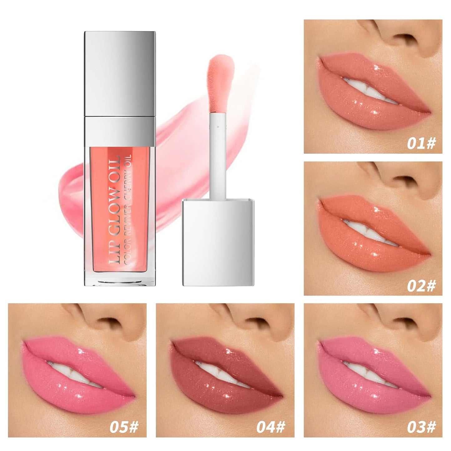 Moisturizing Lip Oil Gloss - Achieve Fuller and Healthier Lips with this Transparent Lip Balm Infused with Hydrating Lip Glow Oil (990 - 1) - TrendyLookz