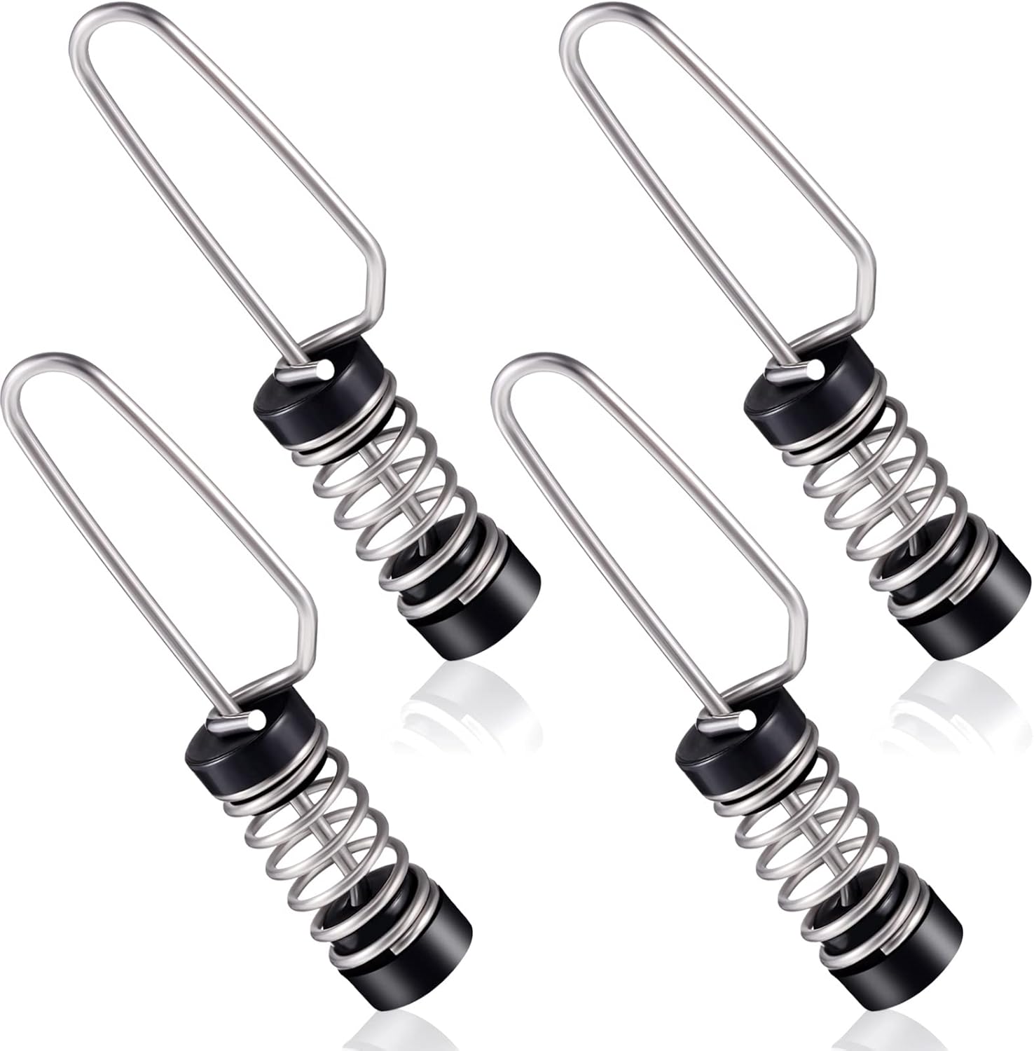 Moxweyeni Boat Flag Clips Stainless Steel Marine Flag Clips for Halyards Outrigger Lines Antennas Stern Lights Flagpole Rope Fishing - TrendyLookz