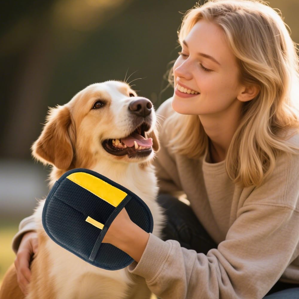 Pet Hair Removal Glove for Cats & Dogs, 2025 New Upgrade Efficient Grooming Gloves for Pet Hair, Cat Grooming Gloves for Hair Removal, Reusable Pet Hair Remover Glove - TrendyLookz