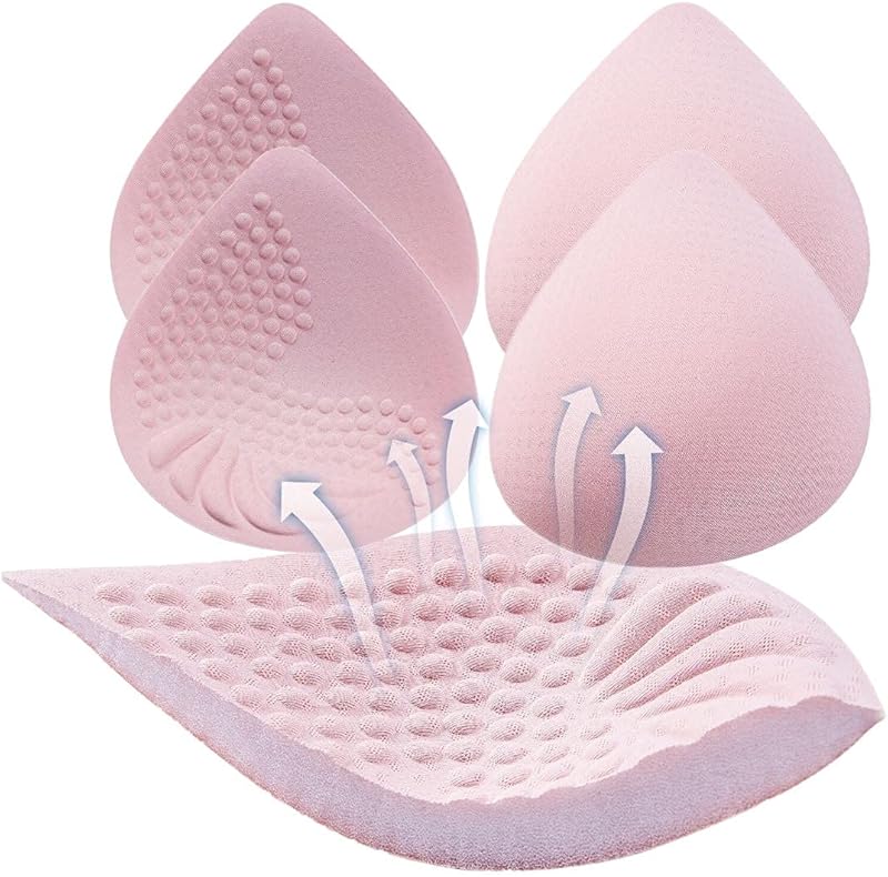 PRETTYWELL Bra Pads Inserts, 2 Pairs Latex Bras Inserts for Sports Bras, Bra Cups Inserts for Bikini Tops - TrendyLookz