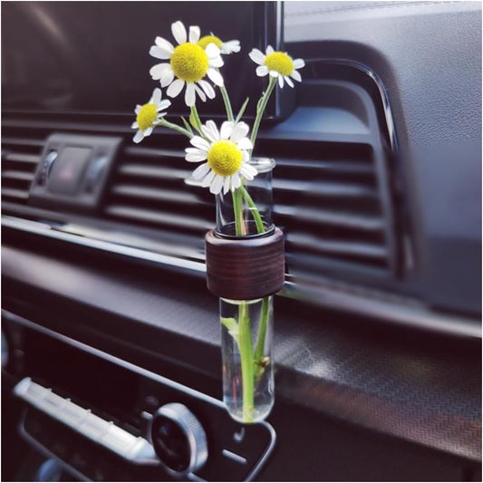 Removable Car Vent Flower Vase with Metal Clamp Car Air Outlet Vase Car Vent Flower Holder Car Vent Flower Pot Decorative Flowers for Car Interior - TrendyLookz