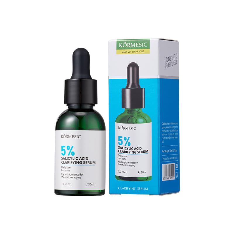 Salicylic Acid Serum 5% Moisturizer Face Serum Clearing Pores, Promotes Exfoliation, and Controls Excess Oil in the Pores 2 - pack 1.01fl.oz. - TrendyLookz