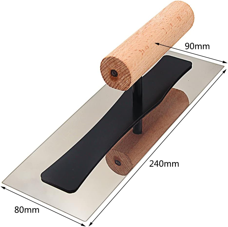 Stainless Steel Venetian Plaster Japanese Finishing Trowel Set 3 PC Art Paint Plastering Hand Tools - TrendyLookz