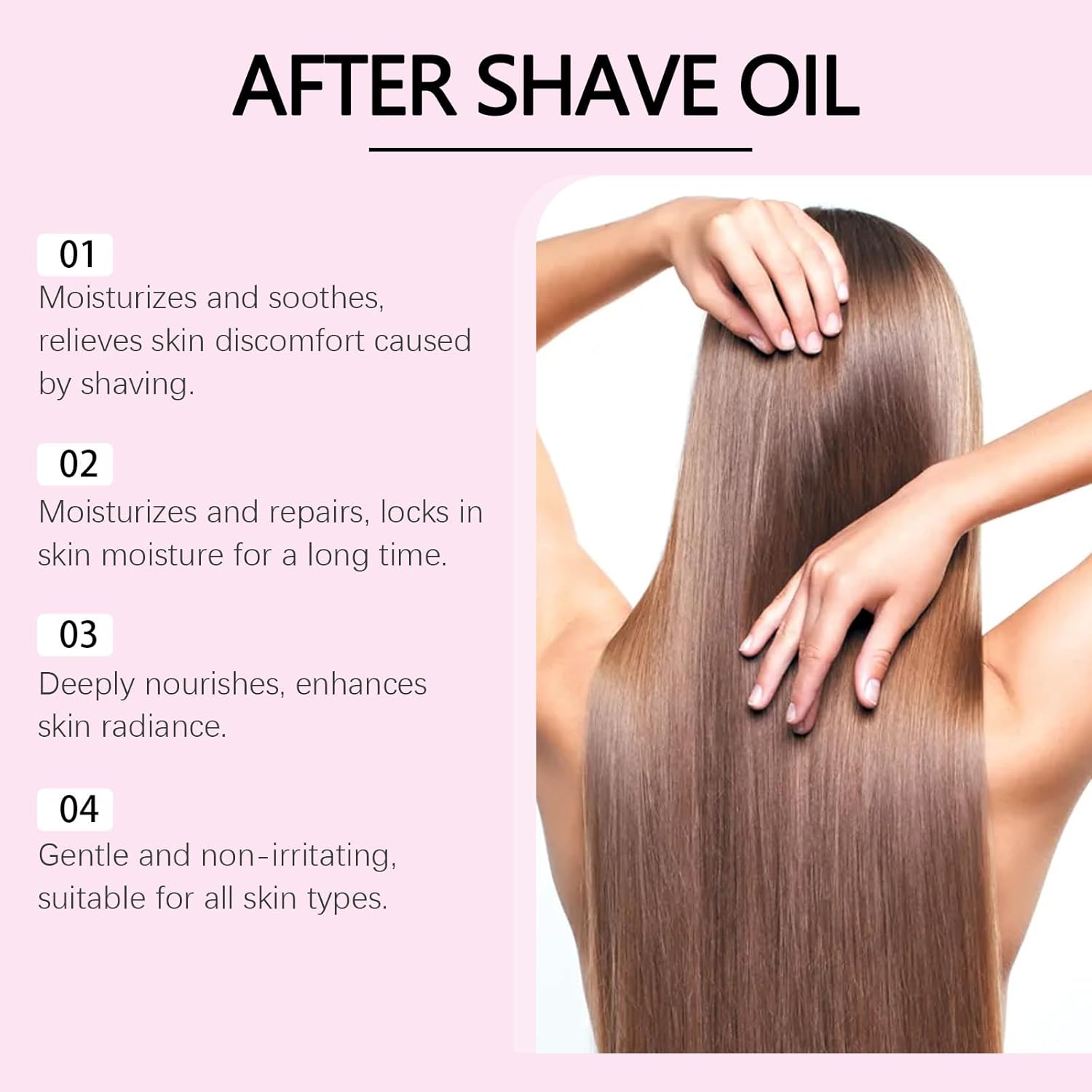 Strawberry Vanilla After Shave Oil Women for Smooth Skin - Luxury After Shave Oil - Skin for Women AfterShave | Soothing & Hydrating Treatment for Sensitive Areas - TrendyLookz