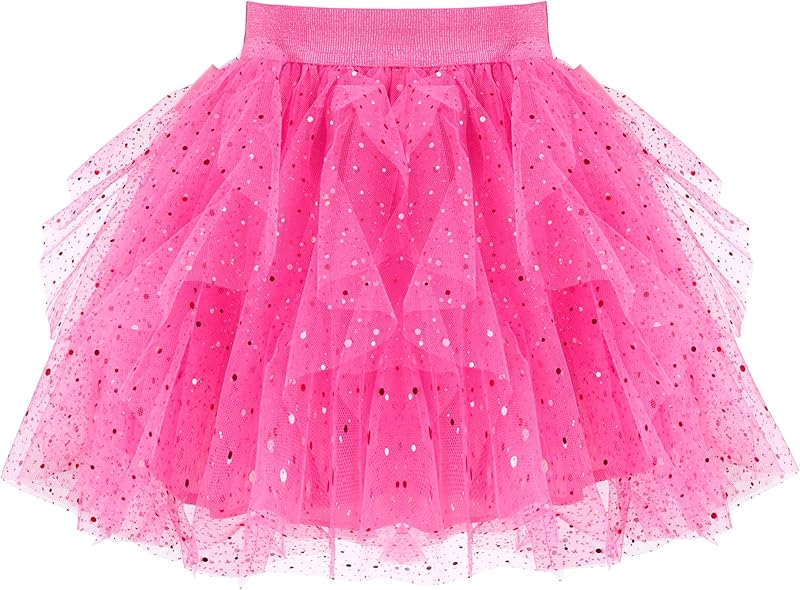 Sunny Fashion Girls Skirt Navy Blue Pearl Stars Sparkling Tutu Dancing Age 4 - 12 Years - TrendyLookz