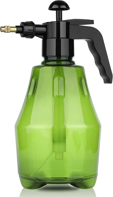 T4U Garden Pump Sprayer, Hand Held Pressure Pump Sprayer with Top Pump, 50 oz Garden Sprayer with Adjustable Nozzle for Indoor Outdoor Gardening and Home Cleaning, 0.4 Gallon, (1.5L), Grey - TrendyLookz