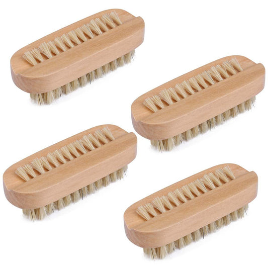 Tbestmax Cleaning Nail Fingernail Brush Wood 2 Side for Manicure Pedicure Women Kids 4 Pack - TrendyLookz