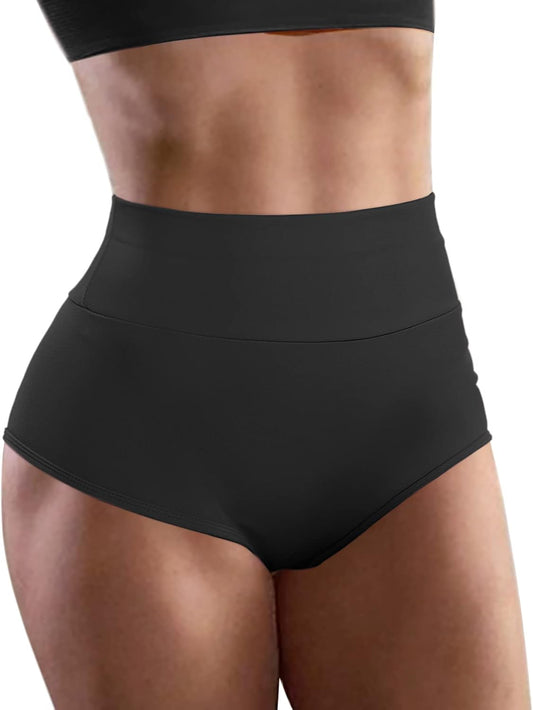 Women's High Waist Yoga Booty Shorts Workout Spandex Dance Hot Pants Butt Lifting Leggings Rave Outfits - TrendyLookz