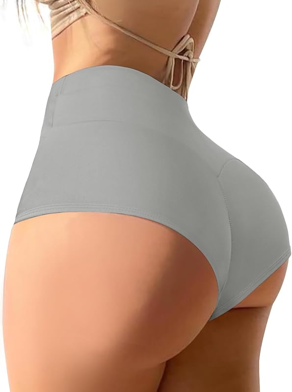 Women's High Waist Yoga Booty Shorts Workout Spandex Dance Hot Pants Butt Lifting Leggings Rave Outfits - TrendyLookz